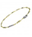 Bracciale Zancan - Insignia Gold con Catena in Oro Giallo 18 Carati ed Elementi in Oro Bianco 18 Carati