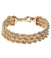 Etruscan Bracelet - Itaca Multistrand Golden with Maxi Rope Chain