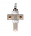 Zancan Pendant - Abstract Cross in 18K White Gold with 18K Rose Gold Screws