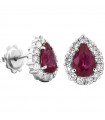 Picca Drop Earrings with Rubies and Diamonds for Woman - 0