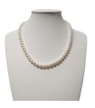 Nimei Necklace - with Freshwater Antiqua Top Quality Pearl Strand 6.5 - 7 mm