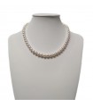 Nimei Necklace for Women - Strand of Freshwater Gold Pearls 6.5 - 7 mm