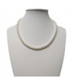 Nimei Necklace for Women - Strand of Freshwater Pearls VVR 6 - 6.5 mm