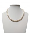 Nimei Necklace for Women - Strand of Pure Freshwater Pearls 7.5 - 8 mm