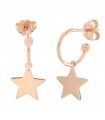 Rue Des Mille Woman's Earrings - Circle with Star Pendant - 0