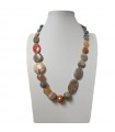 Della Rovere Necklace - in 925% Silver with Multicolored Stones