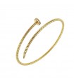 Antorà - Contrariè Nail Bracelet in 18K Yellow Gold with Natural Diamonds 0.15 ct - 0