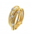 Antorà - Tubogas Bracelet in 18K Yellow Gold with Natural Diamonds 0.90 ct - 0