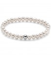 Bracciale Miluna - Le Perle con Perle Oriente 5,5 - 6 mm e Boule in Argento 925%