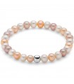 Miluna Bracelet - Le Perle with Peach and Lavender Oriente Pearls 5.5 - 6 mm