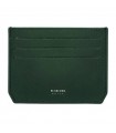 Pineider Credit Card Holder - Daily 23 in Smooth Green Calfskin with 6 compartments