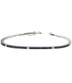 Picca Women's Tennis Bracelet with Diamonds and Sapphires - 0