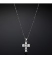 Collana Chiara Ferragni - Classic Silver con Croce e Zirconi Squadrati