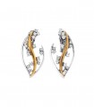 Chimento Earrings - Open Drop in 18K White Gold and 18K Rose Gold with 0.74 ct White Diamonds - 0