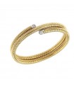 Bracciale Antorà - Memento Tubogas Contrariè in Oro Giallo 18 Carati con Diamanti Naturali 0,15 ct