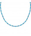 Morellato Necklace for Men - Steel Stones with Light Blue Aventurine Quartz