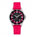 Orologio Hamilton - Khaki Navy Scuba Automatico 40mm Nero con Cinturino Rosa