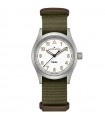 Orologio Hamilton - Khaki Field Quarzo 38mm Bianco Verde - Cinturino NATO