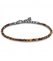 Morellato Men's Bracelet - Steel Stones with Tiger's Eye Spheres