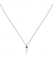 Morellato Necklace for Men - Motown in Steel with Lucky Horn and Blue Crystals - 0