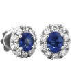 Picca Earrings with Sapphires and Diamonds for Woman - 0