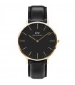 Daniel Wellington Watch - Classic Sheffield Only Time Black 40mm with Gold case