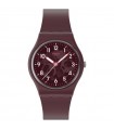 Orologio Swatch - Essentials Thru the Crown Glass 34mm Bordeaux