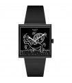 Orologio Swatch - Break Free Break Loose Solo Tempo 42mm Nero con Stampa Bianca