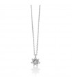 Miluna Necklace - in 18K White Gold with Star and White Diamonds - 0