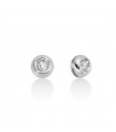 Miluna Earrings - 18K White Gold Stud Light Point with Natural Diamonds - 0