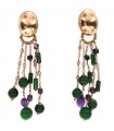 Giadan - Artelier earrings in 925% rosé silver with amethyst and jade