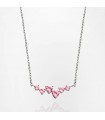 Collana Chiara Ferragni - Silver Collection in Argento 925% con Cuori Rosa