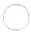 Coscia Necklace - in 18K White Gold with 66.5mm Akoya Pearls - 0