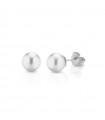 Coscia Earrings - in 18K White Gold with 5.5-6mm Akoya Pearls - 0