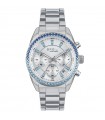 Orologio Breil Tribe da Donna - Azure Cronografo 36mm Silver con Cristalli Blu