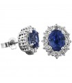 Picca Earrings with Sapphires and Diamonds for Woman - 0