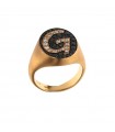 Crivelli ring in rose gold and diamonds for woman - 0