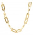 Etruscan Choker - Ithaca Golden Choker with Flat Rectangular Links - Short