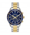 Orologio Breil Tribe da Uomo - Sail Cronografo Bicolore Silver e Gold 42mm Blu