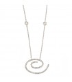 Picca Woman's Necklace - Spiral in White Gold with Natural Diamonds - 0