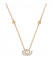 Picca Woman's Necklace - Spiral in Rose Gold with Natural Diamonds - 0