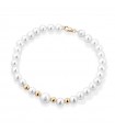 Bracciale Lelune - Young con Perle Coltivate 5.5-6 mm e Sfere in Oro Giallo 18 Carati