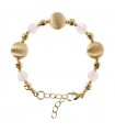 Etrsuca Bracelet - Itaca Gold with Todi Elements and Rose Quartz