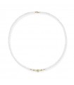 Lelune Necklace - Young with 4.5-5 mm Cultured Pearls and 18K Yellow Gold Spheres - 0