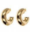 Etruscan - Itaca Gold Hammered Semicircle Earrings