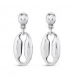 Uno de 50 Earrings - Thankful Silver with Medium Pendant Link