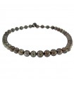 Coscia Women's Necklace with Tahitian Pearls and Diamonds - 0