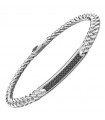 Bracciale Zancan - Cosmopolitan in Argento 925% con Pietre Naturali Nere