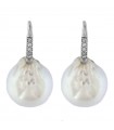 Coscia Earrings with Baroque Australia Pearls and Diamonds for Women - 0