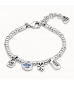 Bracciale Uno de 50 - I'm waiting 4 U Silver con Swarovski Blu